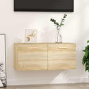 vægskab 80x35x36,5 cm konstrueret træ sonoma-eg