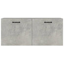 vægskab 80x36,5x35 cm konstrueret træ betongrå