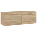vægskab 100x36,5x35 cm konstrueret træ sonoma-eg