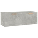 vægskab 100x36,5x35 cm konstrueret træ betongrå