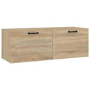 vægskab 100x36,5x35 cm konstrueret træ sonoma-eg