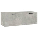 vægskab 100x36,5x35 cm konstrueret træ betongrå