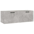 vægskab 100x36,5x35 cm konstrueret træ betongrå
