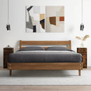 skænke 2 stk. 30x30x70 cm konstrueret træ røget egetræ