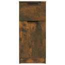 skænke 2 stk. 30x30x70 cm konstrueret træ røget egetræ