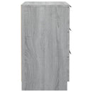 sengeborde 2 stk. 40x36x65 cm grå sonoma-eg