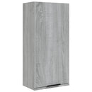 væghængt badeværelsesskab 32x20x67 cm grå sonoma-eg