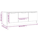 tv-bord 102x35x36,5 cm konstrueret træ sonoma-eg grå