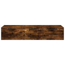 vægskab 102x30x20 cm konstrueret træ røget egetræsfarve