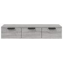 vægskab 102x30x20 cm konstrueret træ grå sonoma-eg