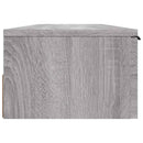 vægskab 102x30x20 cm konstrueret træ grå sonoma-eg
