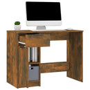 skrivebord 100x50x75 cm konstrueret træ røget egetræsfarve