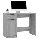 skrivebord 100x50x75 cm konstrueret træ grå sonoma-eg