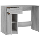 skrivebord 100x50x75 cm konstrueret træ grå sonoma-eg