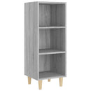 skænk 34,5x32,5x90 cm konstrueret træ grå sonoma-eg