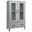 skab 70x31x115 cm konstrueret træ grå sonoma-eg