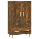 skab 70x31x115 cm konstrueret træ røget egetræsfarve