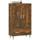 skab 70x31x115 cm konstrueret træ røget egetræsfarve