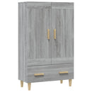 skab 70x31x115 cm konstrueret træ grå sonoma-eg