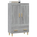 skab 70x31x115 cm konstrueret træ grå sonoma-eg