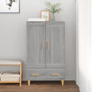 skab 70x31x115 cm konstrueret træ grå sonoma-eg