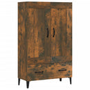 skab 70x31x115 cm konstrueret træ røget egetræsfarve