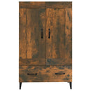 skab 70x31x115 cm konstrueret træ røget egetræsfarve