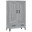 skab 70x31x115 cm konstrueret træ grå sonoma-eg