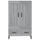 skab 70x31x115 cm konstrueret træ grå sonoma-eg