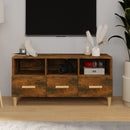 tv-bord 102x36x50 cm konstrueret træ røget egetræsfarve
