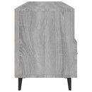 tv-bord 102x35x50 cm konstrueret træ grå sonoma-eg