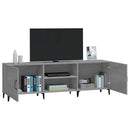 tv-bord 150x30x50 cm konstrueret træ grå sonoma-eg