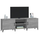 tv-bord 150x30x50 cm konstrueret træ grå sonoma-eg