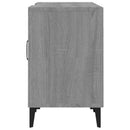 tv-bord 150x30x50 cm konstrueret træ grå sonoma-eg