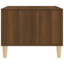 sofabord 60x50x40 cm konstrueret træ brun egetræsfarve
