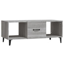 sofabord 102x50x40 cm konstrueret træ grå sonoma-eg