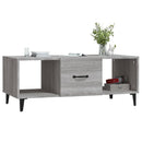 sofabord 102x50x40 cm konstrueret træ grå sonoma-eg