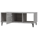 sofabord 102x50x40 cm konstrueret træ grå sonoma-eg