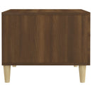 sofaborde 2 stk. 50x50x40 cm konstrueret træ brun egetræsfarve