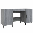 skrivebord 140x50x75 cm konstrueret træ grå sonoma-eg