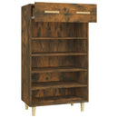 skoreol 60x35x105 cm konstrueret træ røget egetræsfarve