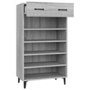 skoreol 60x35x105 cm konstrueret træ grå sonoma-eg