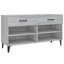 skoreol 102x35x55 cm konstrueret træ grå sonoma-eg