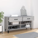 skoreol 102x35x55 cm konstrueret træ grå sonoma-eg