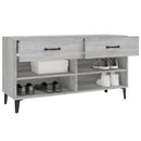 skoreol 102x35x55 cm konstrueret træ grå sonoma-eg