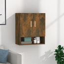 vægskab 60x31x70 cm konstrueret træ røget egetræsfarve