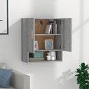 vægskab 60x31x70 cm konstrueret træ grå sonoma-eg