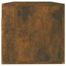 vægskab 100x36,5x35 cm konstrueret træ røget sonoma-eg