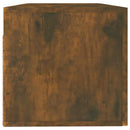 vægskab 100x36,5x35 cm konstrueret træ røget egetræsfinish