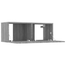 tv-skabe 2 stk. 80x30x30 cm konstrueret træ grå sonoma-eg